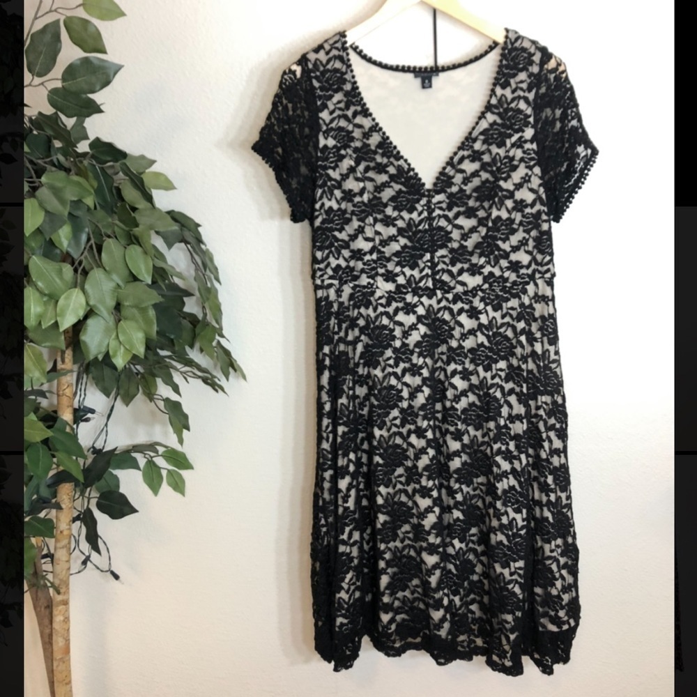 PLUS Torrid Black Lace Dress